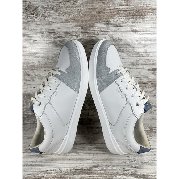 Women's Cole Haan Grand Crosscourt Modern Tennis Sneaker White/Gray Sz 9B - Picture 6 of 9